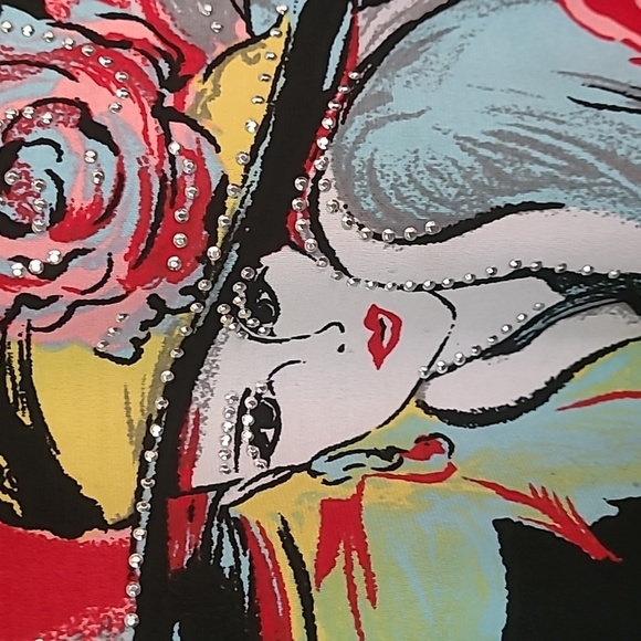 Valentina Rhinestone & Rose's Lady in Red Size M - Picture 2 of 8